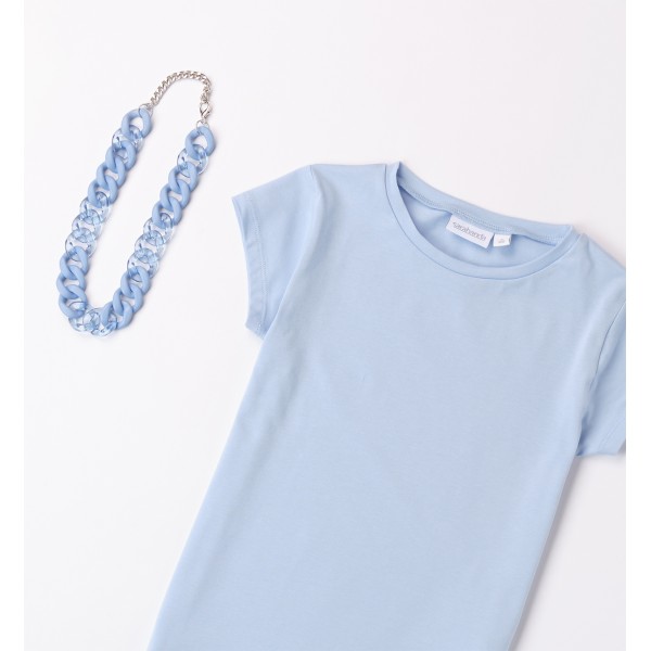 T-Shirt Azzurro Sarabanda 8451 