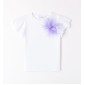 T-shirt Bianco-Rosa Sarabanda 8510