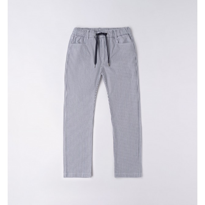 Pantalone bianco-blu Sarabanda 6335